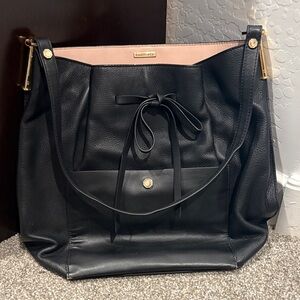 Louise et Cie Black and Pink Shoulder Bag